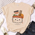 Sushi s&auml;rk Tee Naiste Koomiks T-s&auml;rk T&uuml;druk Anime Harajuku Naljakas riietus XS