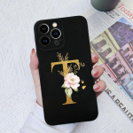Apple iPhone 13 14 15 Pro Max X XS XR SE telefoni korpuse kate Vedel pehme matt silikoon Mood p&otilde;rutuskindlad lillekirjad iPhone'i korpuse kaitseraua jaoks iPhone SE