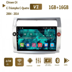 Citroen C4 C-Triomphe C-Quatre 2004 - 2014 jaoks 2 din Carplay autoraadio multimeedia videopleier Android 2din WIFI GPS DSP 2+32GB 1+16GB