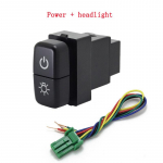 1tk Kahe v&otilde;tmega l&uuml;liti kahe l&uuml;litiga udutulede salvestaja radari toiteallikas p&auml;evas&otilde;idutulede l&uuml;litusnupp Mitsubishi jaoks Power and headlight