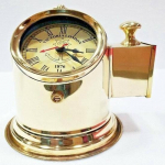 Nautical messingist lauakell lauakell K&auml;sitsi valmistatud vintage stiilis mitmefunktsiooniline metallist messingist ilus kell Victoria