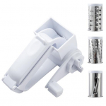 Juusturiiv p&ouml;&ouml;rleva k&auml;epidemega 3 roostevabast terasest trumliga Multifunktsionaalne &scaron;okolaadip&auml;hklite oliiviriiv purustaja viilutaja