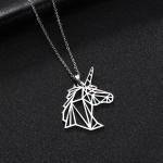 Skyrim Unicorn Fox Crane Ripats Kaelakee Naistele T&uuml;drukutele Roostevabast Terasest Loomade Choker Keti Kaelakeed Statement Ehted Kingitus 45-50cm