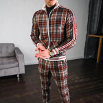 Uus H&auml;rrasmeeste dressikomplekt Jakid Komplektid Meeste &uuml;likond Meeste Moodsad dressid Spordikost&uuml;&uuml;mid Meeste Pusad Spordir&otilde;ivad Mantel+P&uuml;ks XL 185cm