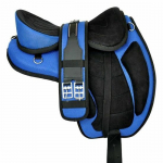 Blue Treeless Freemax s&uuml;nteetiline Horse Tack sadul + v&ouml;&ouml;, k&otilde;ik suurused hobusele. 12" sinine