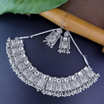 Etniline H&otilde;bedaga Oks&uuml;deeritud Traditsiooniline Afganistani Choker Kaelakee Ehtekomplekt Naistele