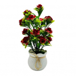 Simuleeritud taime bonsai potililled tehisrohelised taimed haljastusstseeni paigutus Dekoratsioon Loovkontori lauaarvuti plastist mahlakad kaunistused punane