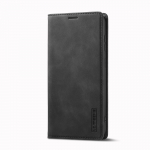 Klassikaline matt pehmest nahast klapp-aluseline rahakott telefonikoti &uuml;mbris Samsungi S-seeria A-seeria jaoks S9 S10 S20 S21 S22 S23 S24 A51 A52 A53 A54 A14 A34 A35 A55 Samsung Galaxy A35 must