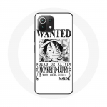 &Uuml;mbris Xiaomi Mi 11 Lite One Piece Manga otsinguplakatile Valge