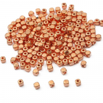 3mm MiNi ehete valmistamiseks Ehete tarvikud 200tk-300tk k&auml;ev&otilde;rud DIY kaelakee CCB 4mm SquareSpacer helmed 3mm*300pcs roosa kuldne v&auml;rv