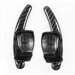 2pcs Car Steering Wheel Shift Paddle Blade Shifter steering Wheel Shifter Fit For VW Volkswagen CC Golf 5/ Passat B6/Jetta MK5 s&uuml;sinikkiust must v&auml;rv