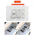 Car Styling carbon fiber Interior Door Handle Bowl decoration Covers Stickers Trim For VW Volkswagen Passat B7 Auto Accessories B Brushed silver