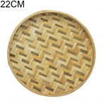 Kodu &Uuml;mmargune k&auml;sitsi valmistatud bambusest kudumiss&otilde;el, puuviljatee korv, hoiustamisvahend 22cm