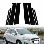 8tk autoukse aken BC samba postid trimmikate must kleebiste osad Chevrolet Trax 2015 2016 2017 2018 2019 2020 2021 2022 jaoks