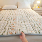 Uus Milk Velvet tepitud madrats pehme padi majapidamisvoodi madrats kaitsepadi Hotel tatami voodipadi 200*220cm