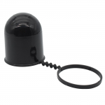 Vastupidav 50&nbsp;Mm must universaalne haakekonksu kork, mis takistab kukkumist Pukseerimiskonks Haakekuuli kate Haagissuvila kaitse autotarvikud must