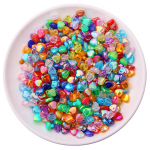 Ripats Kaelakee K&auml;ev&otilde;ru K&auml;sit&ouml;&ouml; Aksessuaarid Lahtised Helmed AB V&auml;rv DIY Ehted Aksessuaarid T&auml;ht 10mm S&uuml;damekommid V&auml;rv Akr&uuml;&uuml;l 50Tk Heart/Multicolor/50pcs