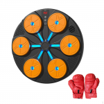 Muusika poksimasin, seinasihtseade, elektrooniline seinam&auml;rk, nutikas Adult Gloves must