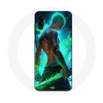 Coque Maniacase pour Samsung Galaxy A50 One piece Zoro 3D Manga anime Fanart
