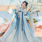 Hiina Tangi d&uuml;nastia stiilis Hanfu naistele Rinnapikkune rihmadega seelik Fairy seelik igap&auml;evane Han Element &uuml;likond L