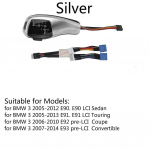 LED k&auml;iguvahetusnupu k&auml;igukangi BMW 1 3 5 6 seeria E90 E60 E46 2D 4D E39 E53 E92 E87 E93 E83 X3 E89 jaoks automaattarvikud E90 92 93 87 Silver