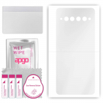 apgo Ultra Clear Protective Skin Sticker for the back compatible with TCL 10 Plus, Wrap Film, Hydrogel Film, Flexible, Soft TPU with positioning layer