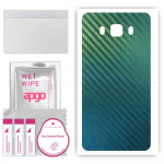 apgo Protective Skin Sticker for the back compatible with Samsung Galaxy J7 (2016), Wrap Film, Foil, Vinyl - Pattern Carbon Chameleon CAKA1