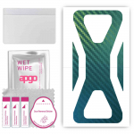 apgo Protective Skin Sticker for the back compatible with Black Shark 3 Pro, Wrap Film, Foil, Vinyl - Pattern Carbon Chameleon CAKA1