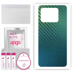 apgo Protective Skin Sticker for the back compatible with Vivo iQOO Neo8 Pro, Wrap Film, Foil, Vinyl - Pattern Carbon Chameleon CAKA1