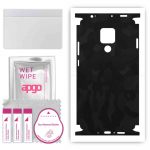 apgo Protective Skin Sticker for the back+sides compatible with Huawei Mate 20 X, Full Wrap Film, Foil, Vinyl - Pattern Black Camo