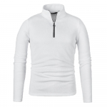 Meeste kevadised s&uuml;giskapslid, pikkade varrukatega, &uuml;hev&auml;rvilised t&otilde;mblukuga vabaaja dressipluusid, k&otilde;rge kaelusega igap&auml;evased alusp&uuml;ksid S valge