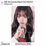 IVE 2. EP album IVE SWITCH Ametlik fotokaart Postkaart S&uuml;damekaardi plakat KPOP Wonyoung - PC (Loved IVE)