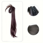 Claw Ponytail Long Ponytail Extentions S&uuml;nteetilised klambrid juuksepikendused Elegantsed igap&auml;evaseks kasutamiseks Juuste aksessuaarid 45cm