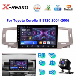 Android Toyota Corolla 9 E120 2004 - 2006 jaoks Autoraadio Multimeediapleier Navigatsioonistereo GPS Autopeaseade 2 Din 2+32