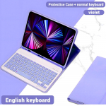 Taustavalgustusega IPad Magic klaviatuur IPad Pro 11 2024 2021 2020 Mini 5 6 10,2 9/8/7 2018 2017 5 6th Air 11 2024 12,9 10,5 9,7 Air 3 2 nahk&uuml;mbris iPad 10th 10.9