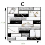30x30CM K&ouml;&ouml;gi Plaat Kleebis Tapeet Puudutustunnetus 4MM Paksus Kleebis 3D Tekstuur T&auml;iuslik