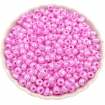 Kodu Peotarbed T&scaron;ehhi klaasseemnehelmed DIY helmed &uuml;mmarguse auguga helmed 100 tk K&auml;ev&otilde;ru kaelakee n&auml;put&ouml;&ouml; tegemine tarvikud meisterdatud ehete valmistamine 4mm 100Pcs roosa punane v&auml;rv