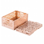 Majapidamises kasutatavast plastist t&otilde;kkepuu kokkupandav virnastatav lauaarvuti hoiukorv vannitoa ja magamistoa jaoks roosa