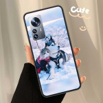 Kassi ja koera telefoni&uuml;mbris Xiaomi Mi 13 12 11T 10T 12T Pro 12X 11i 11 Ultra 10 Lite 5G 9 8 6X 5X A1 ​​A2 kate Capa Coque Fundas T jaoks Xiaomi Mi 11T Pro