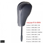 Auto Styling l&uuml;hike pikk k&auml;igukangi auto automaatne k&auml;iguvahetusnupp BMW E39 E46 E53 E60 E61 E63 E64 E83 E81 E82 E87 E90 E91 E92 jaoks Black-Long