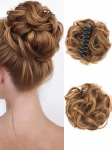 S&uuml;nteetiline &scaron;injon r&auml;pane krunn klamber juuksekaunistus lainelised lokkis juuksed krunn hobusesaba pikendused scrunchie juuksekaunistused naistele 6inch