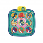 Tantsumatt Elektrooniline valgustusega tantsupadi Multifunktsionaalne m&auml;ngualus V&auml;lismuusika Stepping Dance Mat Dinosaur roheline