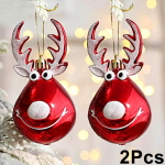 1tk Antlers Ball Christmas Ball J&otilde;ulupuu Rippuvad Deer Christmas Ball Hirve ripats