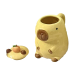 3D Capybara kruus keraamiline kohvikruus Multifilm Capybara paaritass k&auml;epideme ja kaanega Naljakas teetass t&uuml;drukute kingituste peo fotorekvisiidile