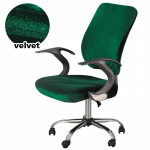 Kontori poolitatud toolikatted sametkangast t&otilde;stuk Eemaldatav arvutitugitooli kate p&ouml;&ouml;rlev taburetist istmekaitse 2tk/komplekt