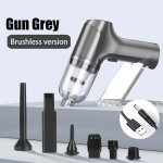 Uus originaal 12000/80000Pa 6-&uuml;hes juhtmeta tolmuimeja harjadeta auto kaasaskantav robottolmuimeja k&auml;eshoitavad auto kodumasinad Basic valge