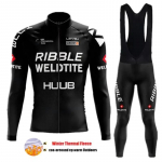 2024 Team Winter Thermal Fliis Rattas&otilde;iduriided Meeste Jersey kost&uuml;&uuml;m &otilde;ues, Soe Rattas&otilde;iduriided Mtb Pika rinnaga p&uuml;kste komplekt XXL
