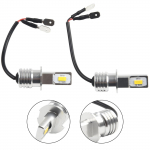 2tk H3 LED udutule pirni teisenduskomplekt &uuml;lihelekollane DRL lamp 3000K 80W
