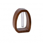 H&uuml;dropooniliste taimede katseklaasi vaas puidust alusega, l&auml;bipaistev lillevaas Laud, keskosa Taimed, paljundusvaas Kodukontori t&ouml;&ouml;laua kaunistus Small