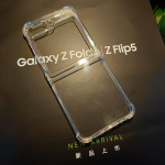 Kukkumisvastase kaitsega Samsung Flip telefoni&uuml;mbris, l&auml;bipaistev TPU kate Flip 5 ja 6 jaoks. Universal for Z FLIP 6/Z FLIP 5